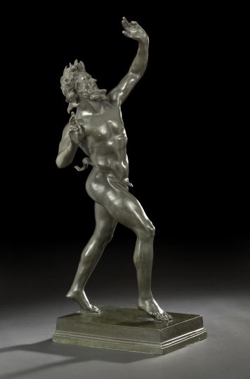 Appraisal: Bronze Figure of the Dancing Faun of Pompeii fourth quarter