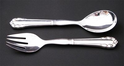 Appraisal: A pair of Georg Jensen Lily of the Valley silver