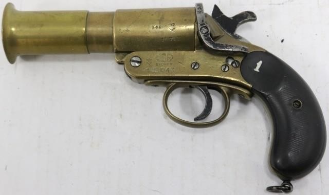 Appraisal: BRASS FLARE GUN SYDNEY CSR LONG GOODCONDITION