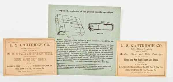 Appraisal: U S Cartridge Co Lowell Mass Metallic Pistol and Rifle