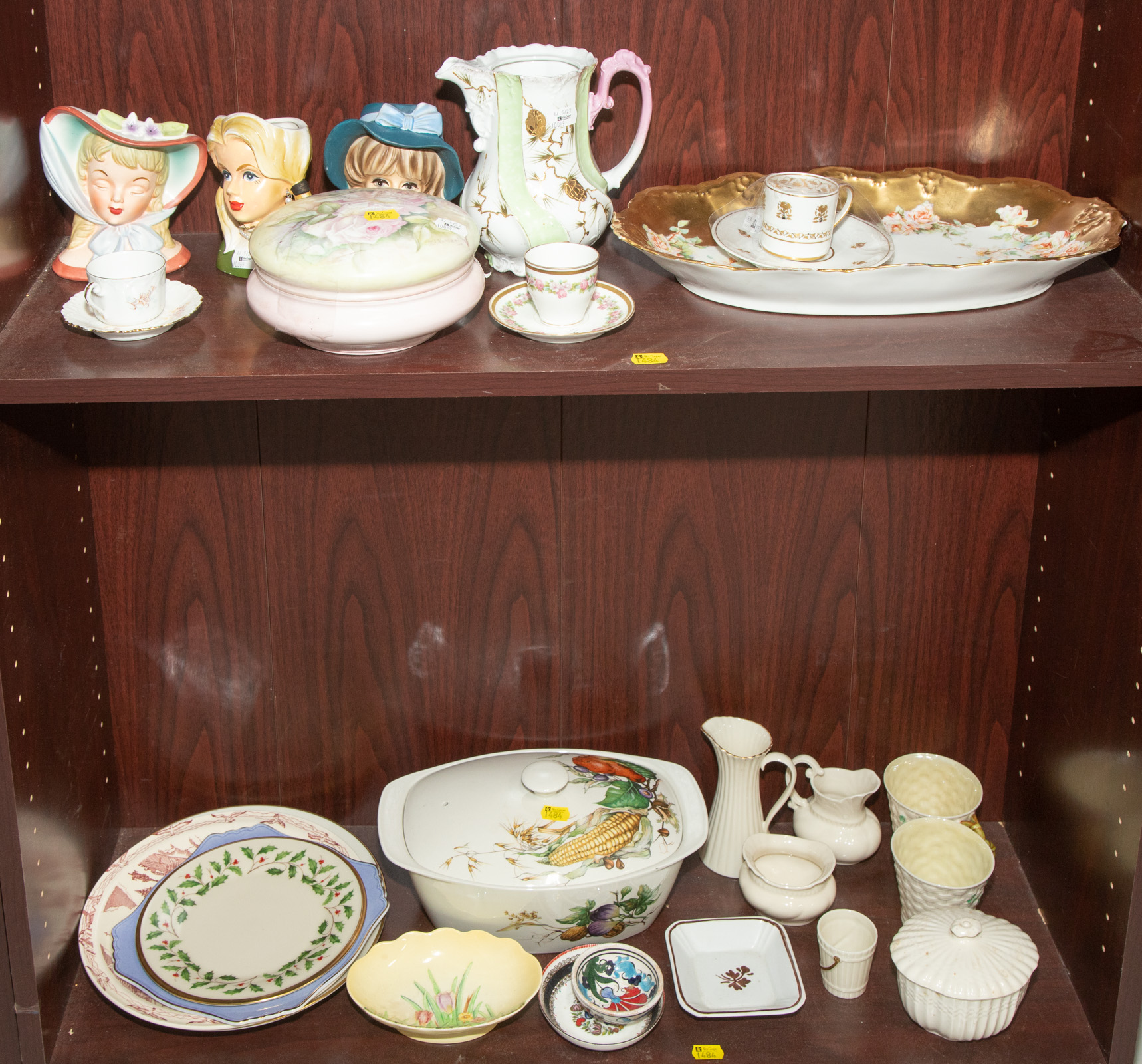 Appraisal: SELECTION OF DECORATIVE COLLECTIBLE CHINA Includes Lenox Belleek Spode Limoges