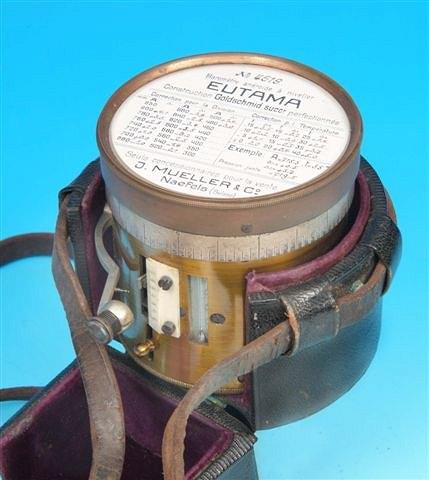 Appraisal: A SWISS ALTIMETER retailed by J Mueller Co of Naefels