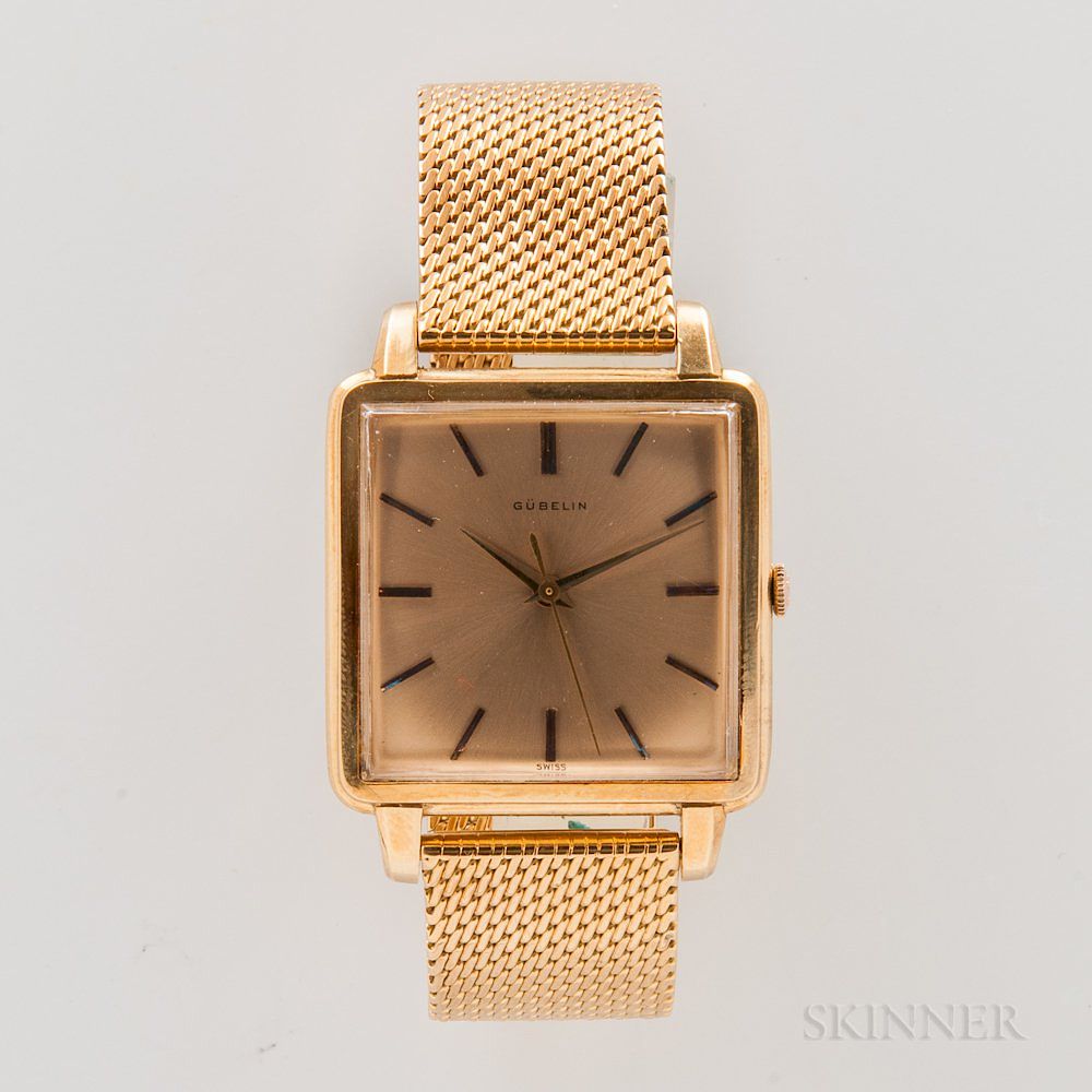 Appraisal: Gubelin kt Gold Automatic Wristwatch Gubelin kt Gold Automatic Wristwatch