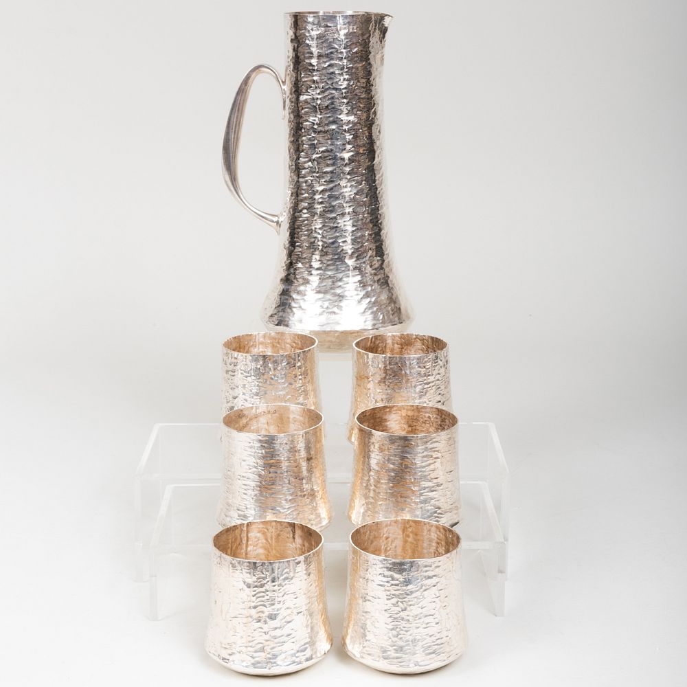 Appraisal: Finnish Tapio Wirrkala Silver Drinkware Set Maker's mark date '