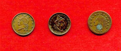 Appraisal: pieces United States of America Civil War Tokens Goff Stenton