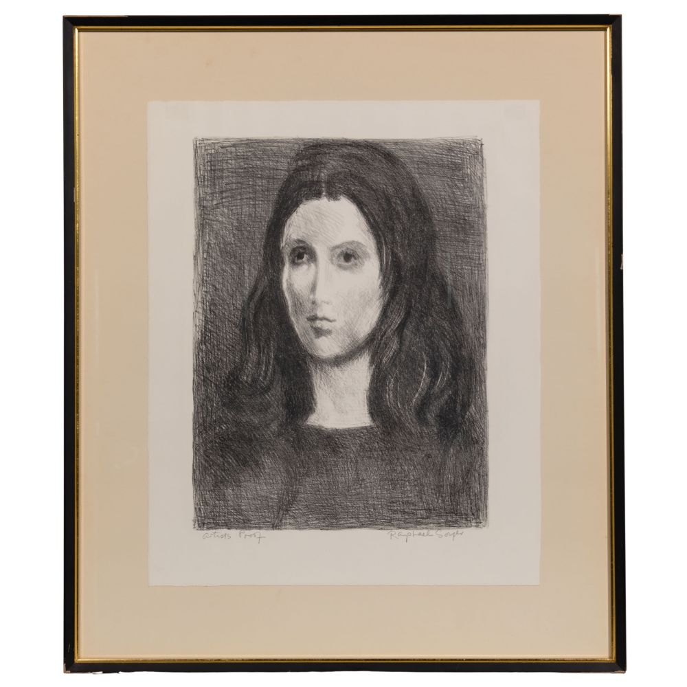 Appraisal: RAPHAEL SOYER RUSSIAN AMERICAN - LITHOGRAPHUndated pencil signed lower right