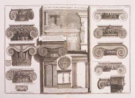 Appraisal: PIRANESI GIOVANNI BATTISTA Group of volumes containing approximately etchings by