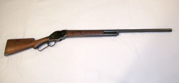 Appraisal: Winchester Model Lever action Gauge Black powder shotgun barrel walnut