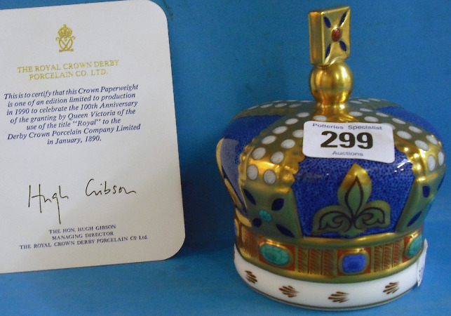 Appraisal: Royal Crown Derby Paperweight th Royal Queen Victoria Anniversary Orb