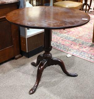 Appraisal: Queen Anne tilt top tea table Queen Anne tilt top