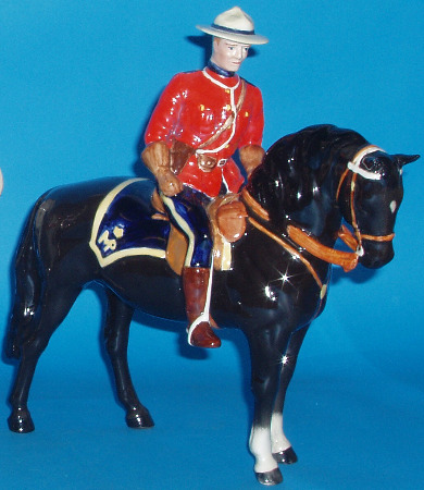 Appraisal: Canadian Mountie on Black Horse