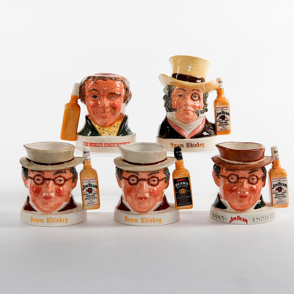 Appraisal: GROUP OF ROYAL DOULTON JIM BEAM BOURBON WHISKEY CONTAINERS Small