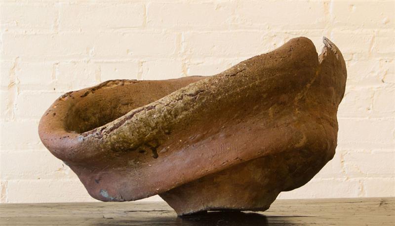 Appraisal: WOOD FIRED STONEWARE BOWL IN THE MANNER OF PETER VOULKOS