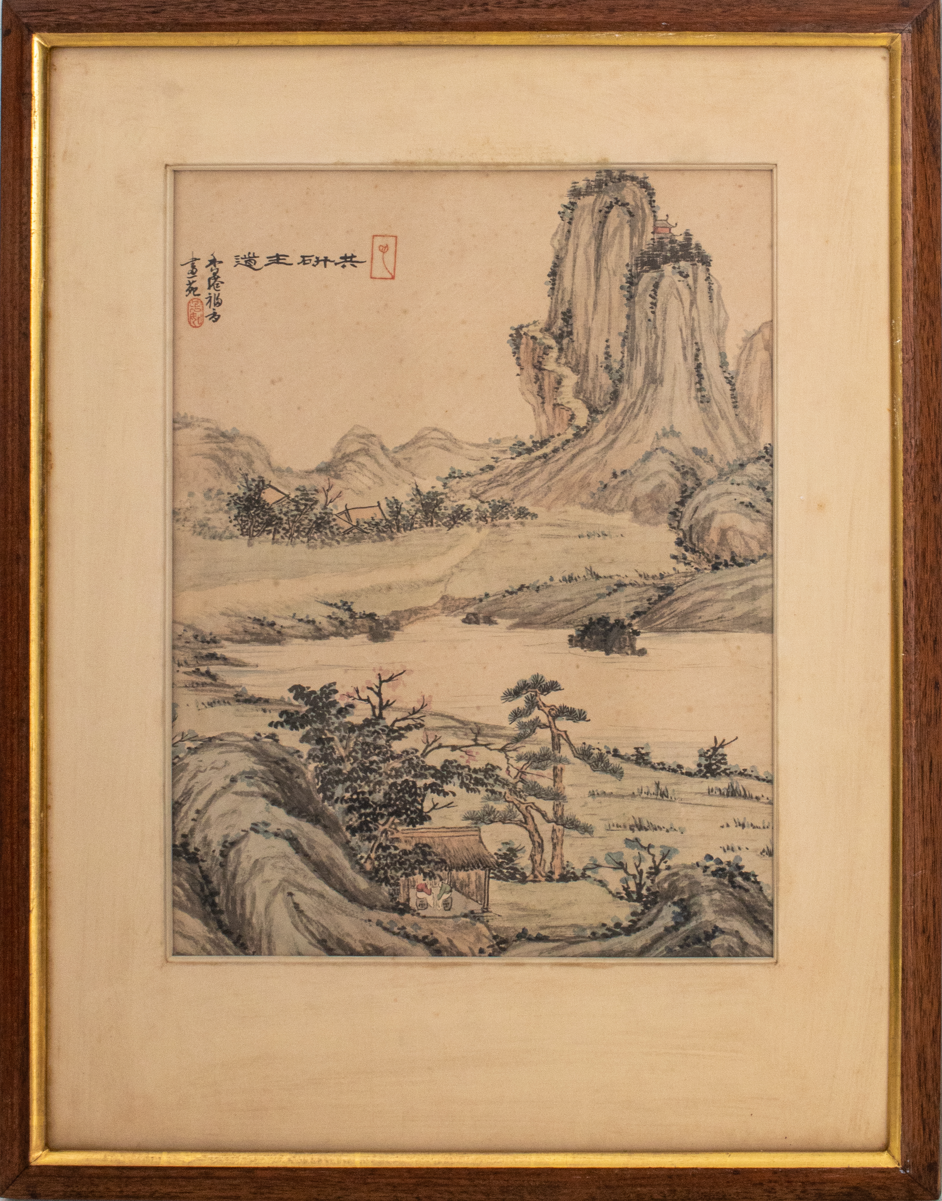 Appraisal: CHINESE QING DYNASTY PAINTING ON SILK Chinese Qing dynasty painting