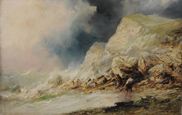 Appraisal: Attributed to Edmund Morrison Wimperis British - Rough weather Carbis