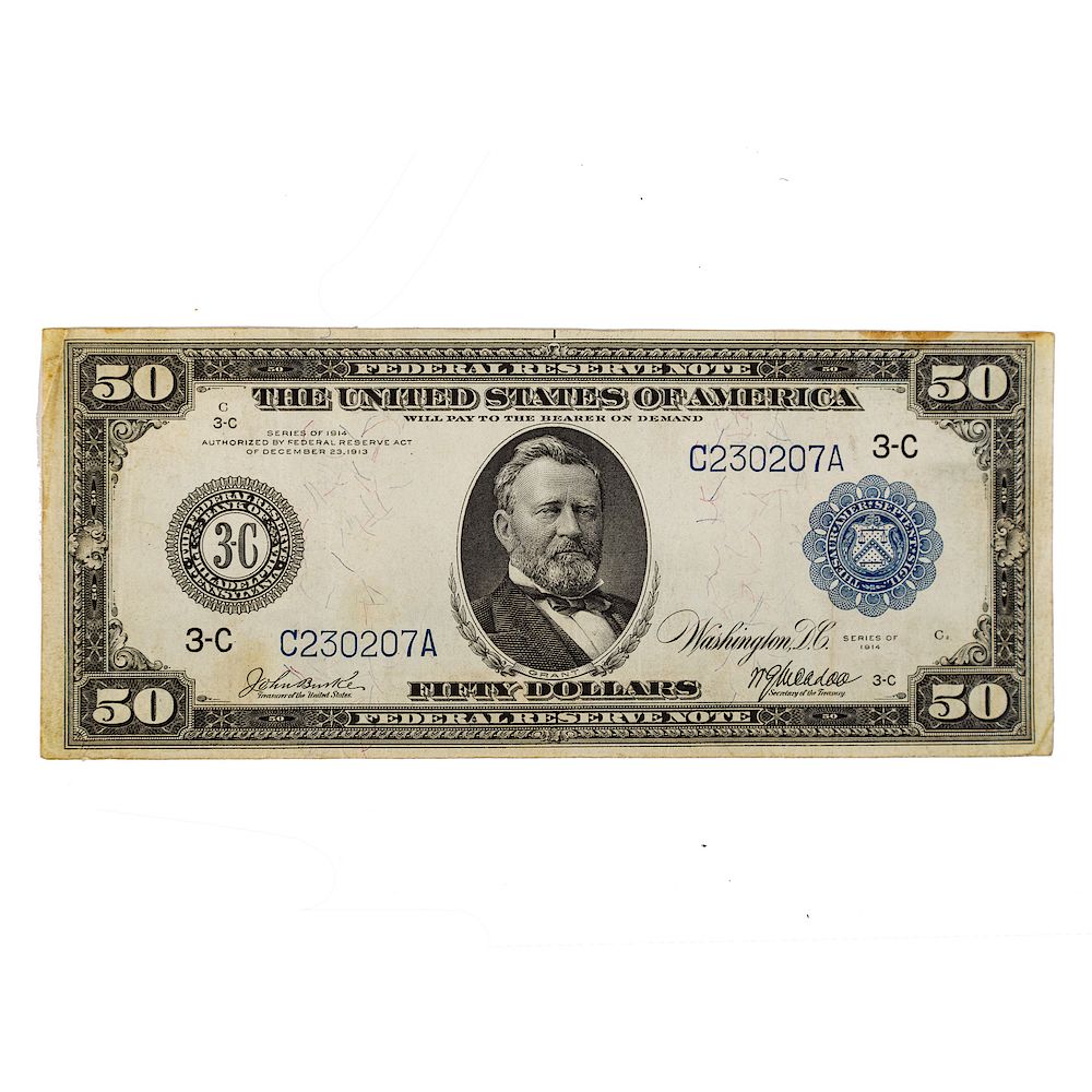 Appraisal: Federal Reserve Note Fr VF Federal Reserve Note Fr VF