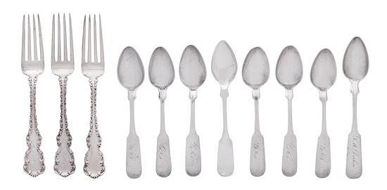 Appraisal: A Group of American Silver Flatware A Group of American