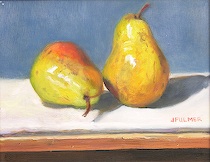 Appraisal: Judith Fulmer American born Still life with two pears Pigment