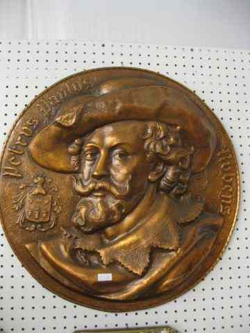 Appraisal: Copper Plaque of Rubens bas-relief '' diameter