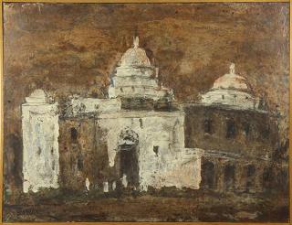 Appraisal: Painting Louis Siegriest Louis Siegriest American - Church in Mexico