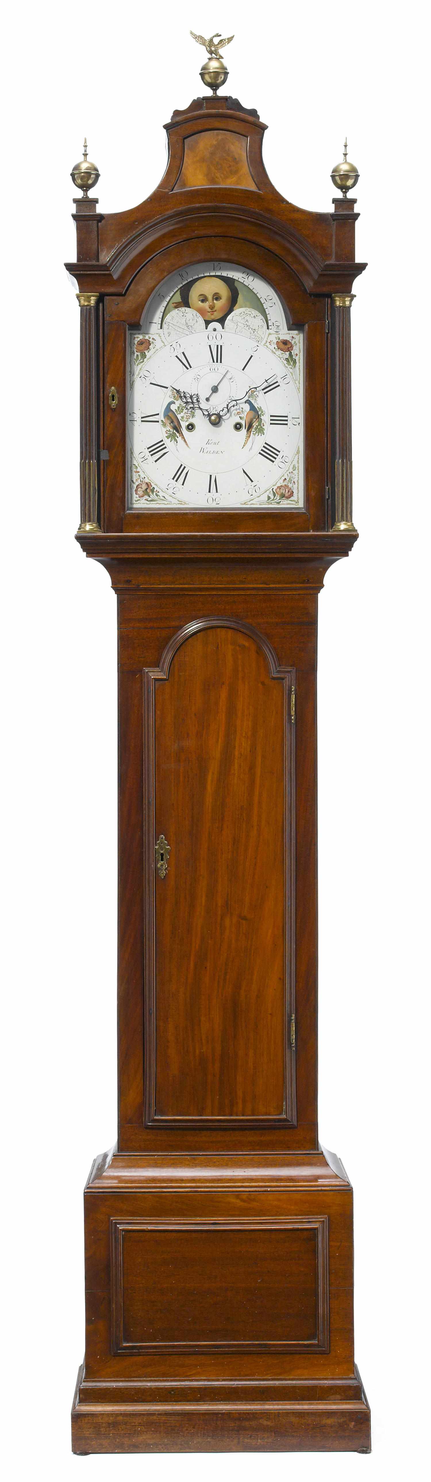 Appraisal: A George III mahogany tall case clock Kent WALDEN fourth