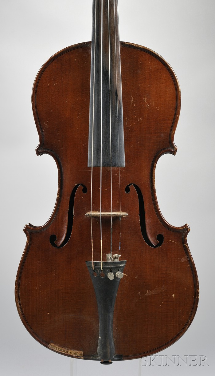 Appraisal: American Violin W C Stenger Chicago bearing the maker's label