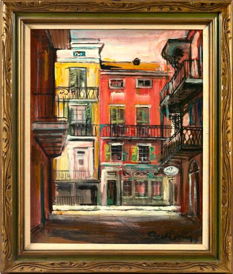 Appraisal: Jack Cooley American Louisiana Contemporary View of a French Quarter