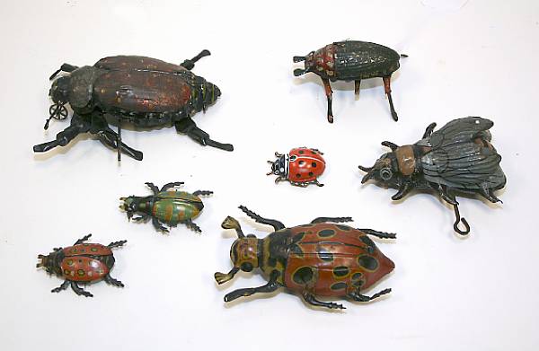 Appraisal: German Bugs Tin lithographed early German Bugs from the first