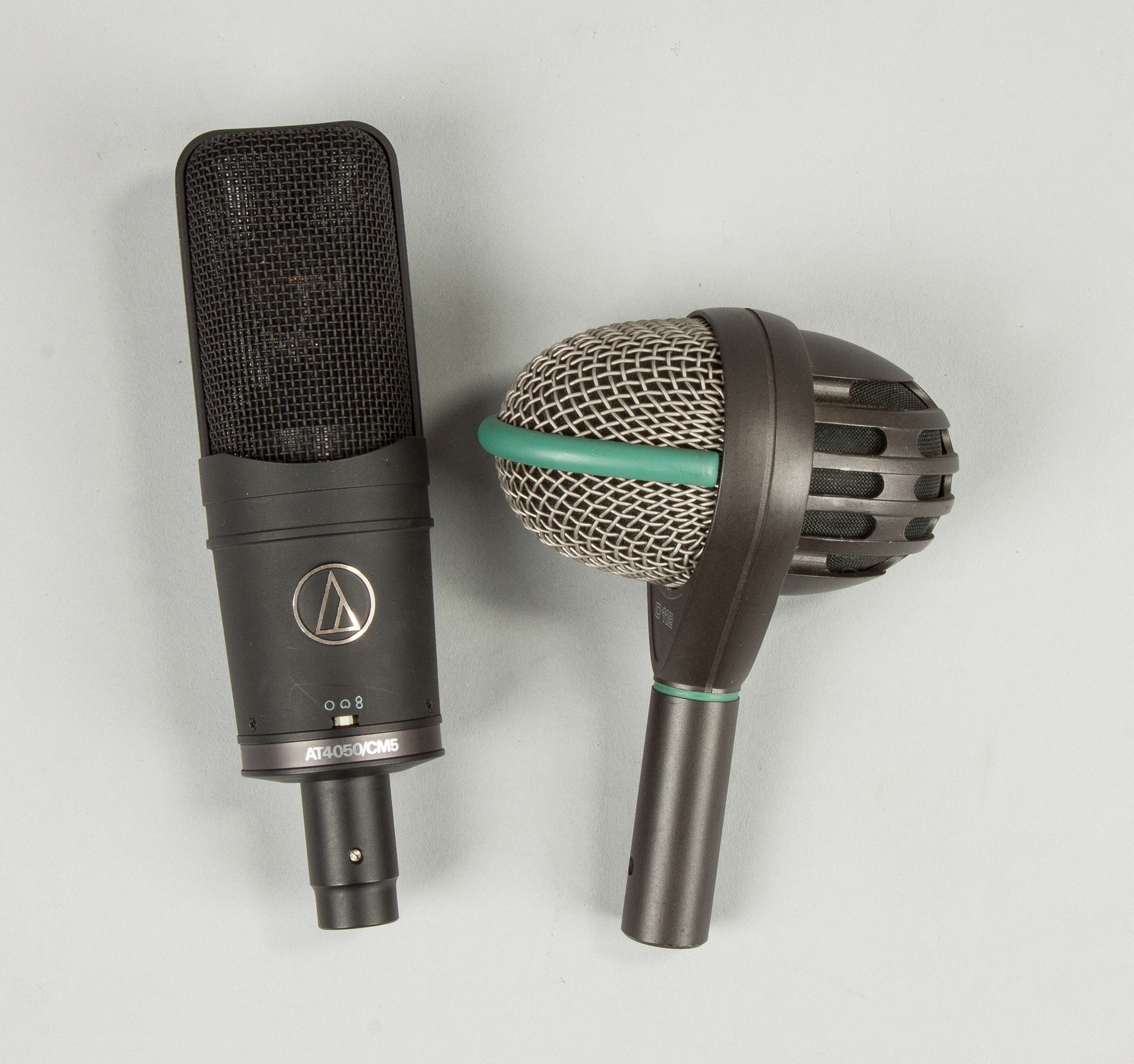 Appraisal: Two Microphones Audio-technica Model AT CM original box AKG Acoustics