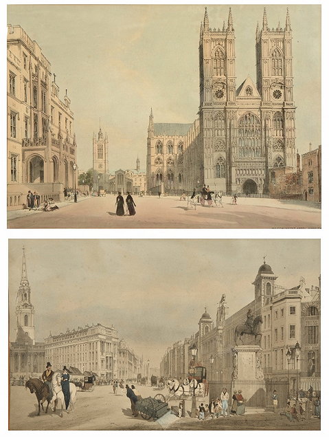 Appraisal: THOMAS SHOTTER BOYSWestminster Abbey The Custom House Temple Bar from