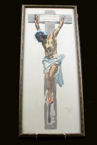 Appraisal: EUSTACE PAUL ZIEGLER Seattle Washington - Watercolor on paper Christ