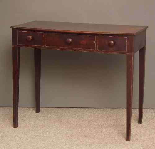 Appraisal: A George III mahogany side table the top with slight