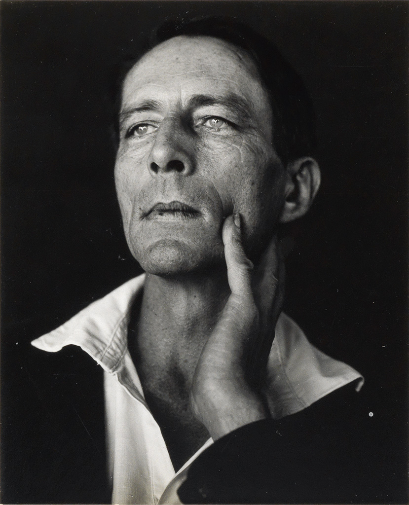 Appraisal: WESTON EDWARD - Portrait of the poet Robinson Jeffers Silver