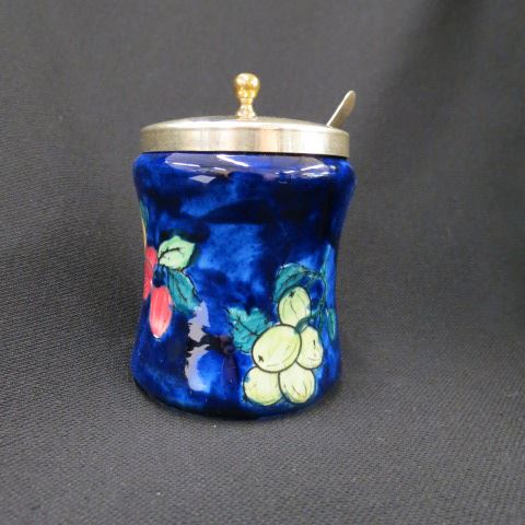 Appraisal: Titan Ware English Pottery Jam Jar Moorcroft sytle floral on