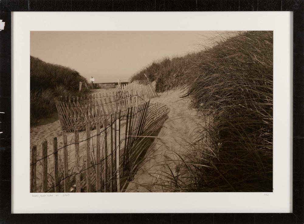 Appraisal: BLACK AND WHITE PHOTOGRAPHIC PRINT DUNES BLOCK ISLAND CONTEMPORARY X