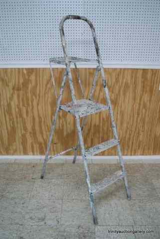 Appraisal: Werner ' Aluminum Step Ladder Mod Used by retired painter