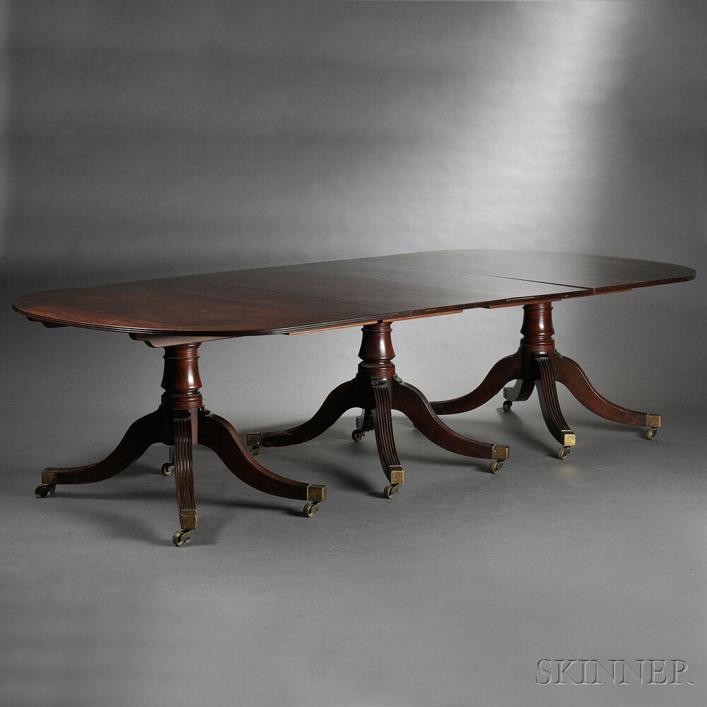 Appraisal: George III Mahogany Dining Table early th century with a