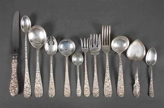 Appraisal: Fine large set of American sterling silver flatware in the