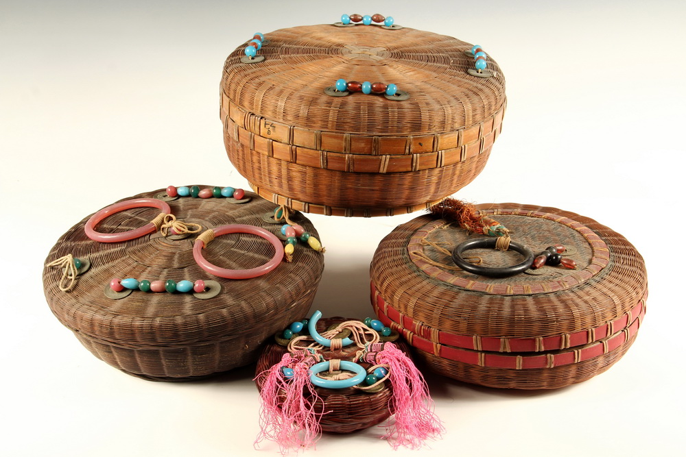 Appraisal: CHINESE SEWING BASKETS - Late th to early th c