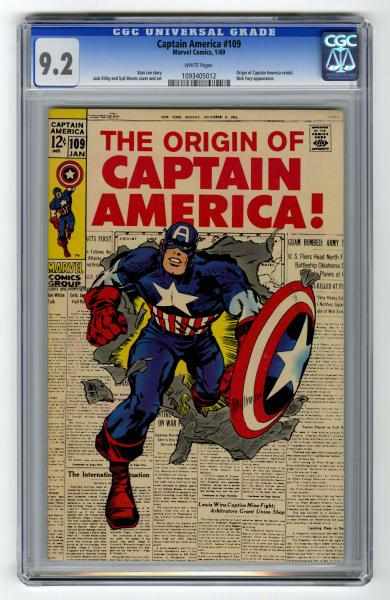 Appraisal: Captain America CGC Marvel Comics Click for full description