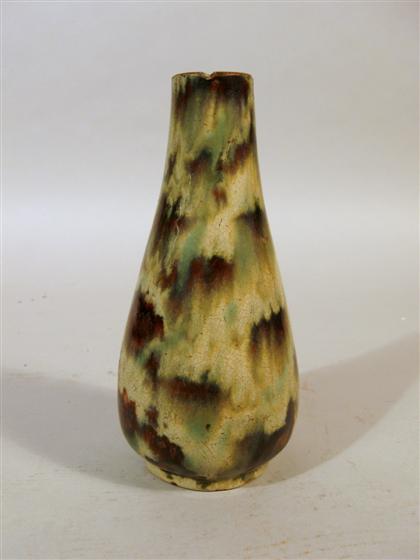 Appraisal: Chinese brown and green glazed bottle vasesung or later