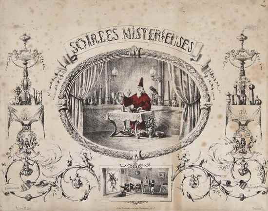 Appraisal: Anon Soir es Misterieuses lithograph by Brioude with oval illustration