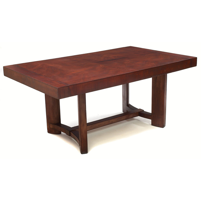 Appraisal: T H Robsjohn-Gibbings dining table by Widdicomb rectangular top over