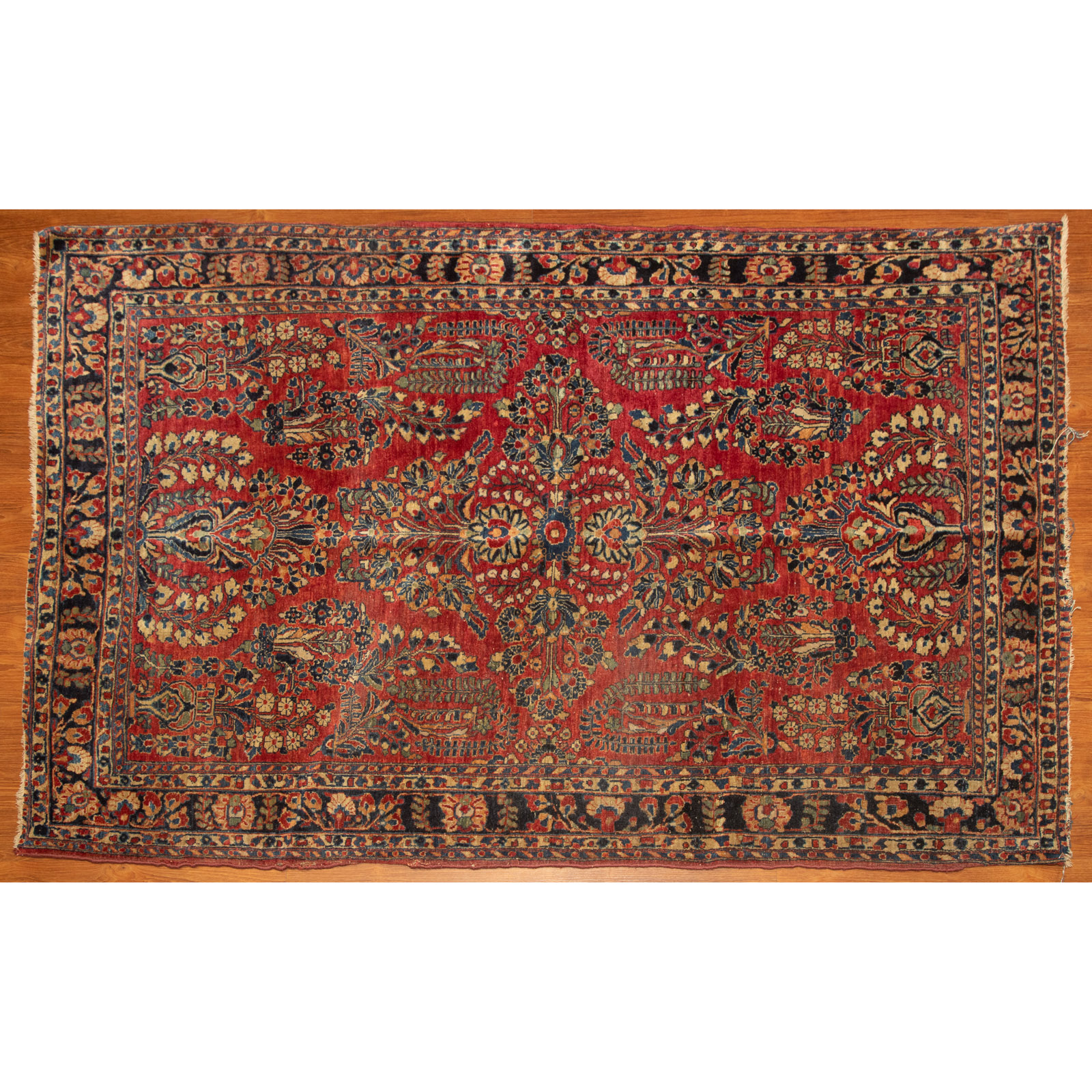 Appraisal: SEMI-ANTIQUE SAROUK RUG PERSIA X Second quarter- th century hand-knotted