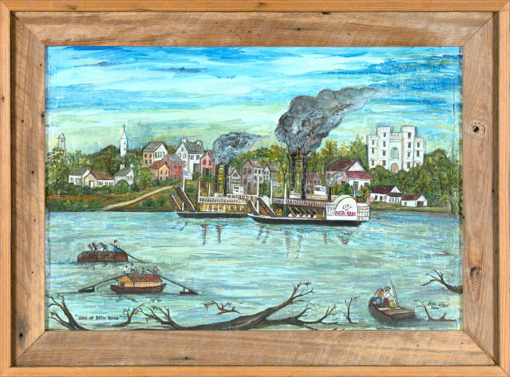 Appraisal: Henry Watson American Louisiana b View of Baton Rouge hand-painted