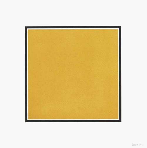 Appraisal: LEWITT SOL Yellow square with black margin Aquatint etching Signed