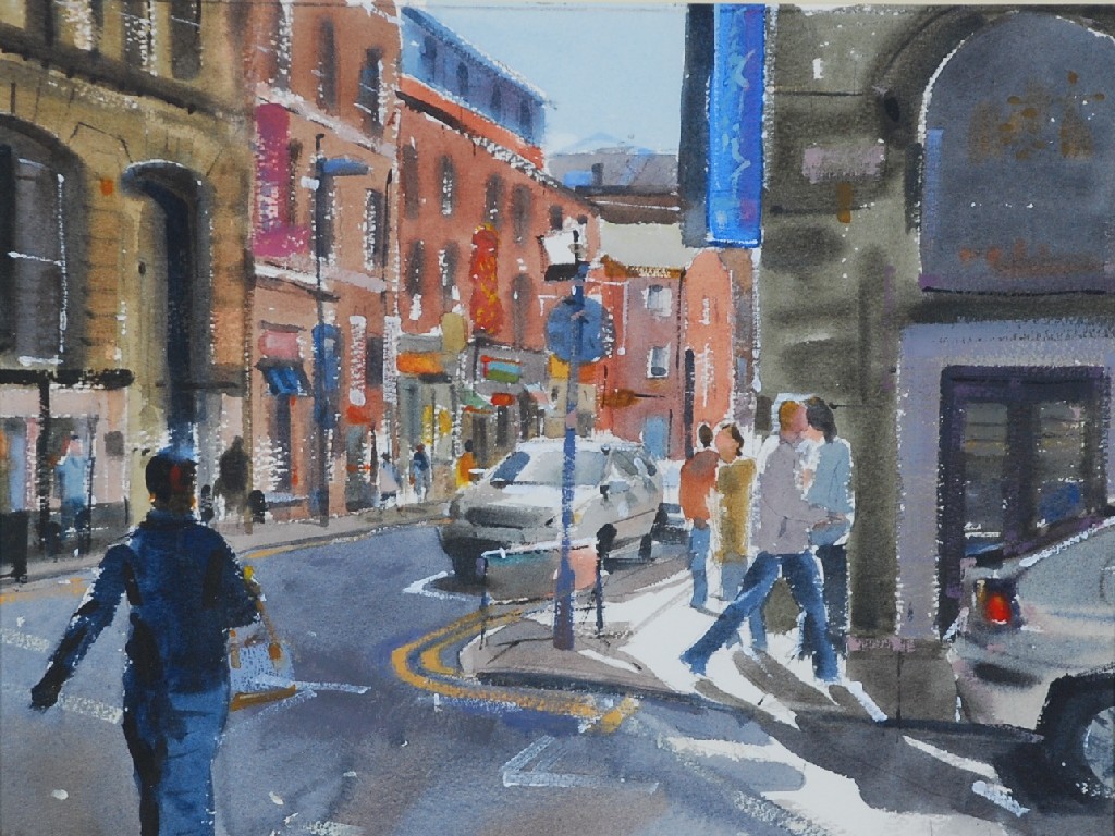 Appraisal: LYNTON HEMSLEY b WATERCOLOUR Croft Street Manchester signed and dated