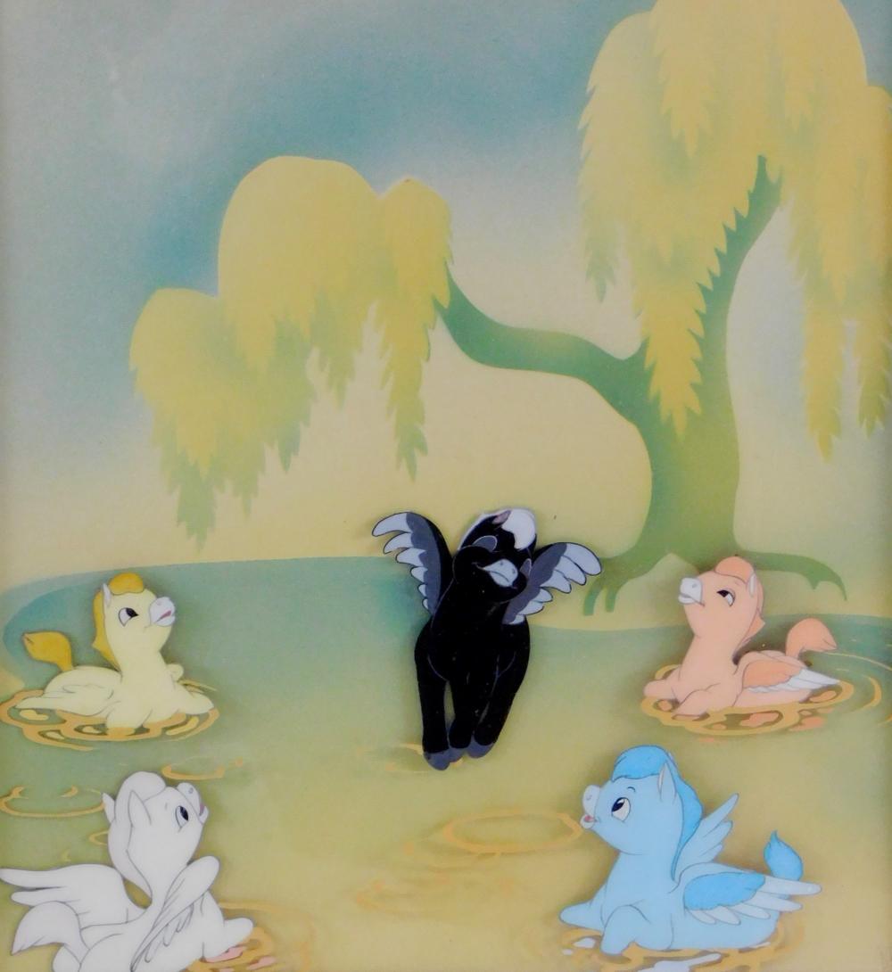 Appraisal: WALT DISNEY MOVIE CELLULOID FROM FANTASIA RELEASED ANIMATION CELL WITH