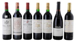 Appraisal: Seven Bottles French Italian Wine including one bottle of Ch