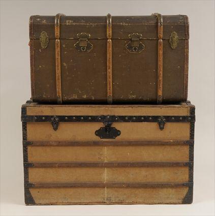 Appraisal: Two Steamer Trunks to x to in Provenance Property of